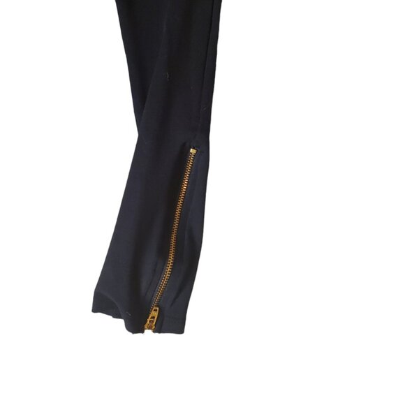 David Lerner Z' Side Zip Legging Ponte Pants Black Sz XS - Picture 3 of 5